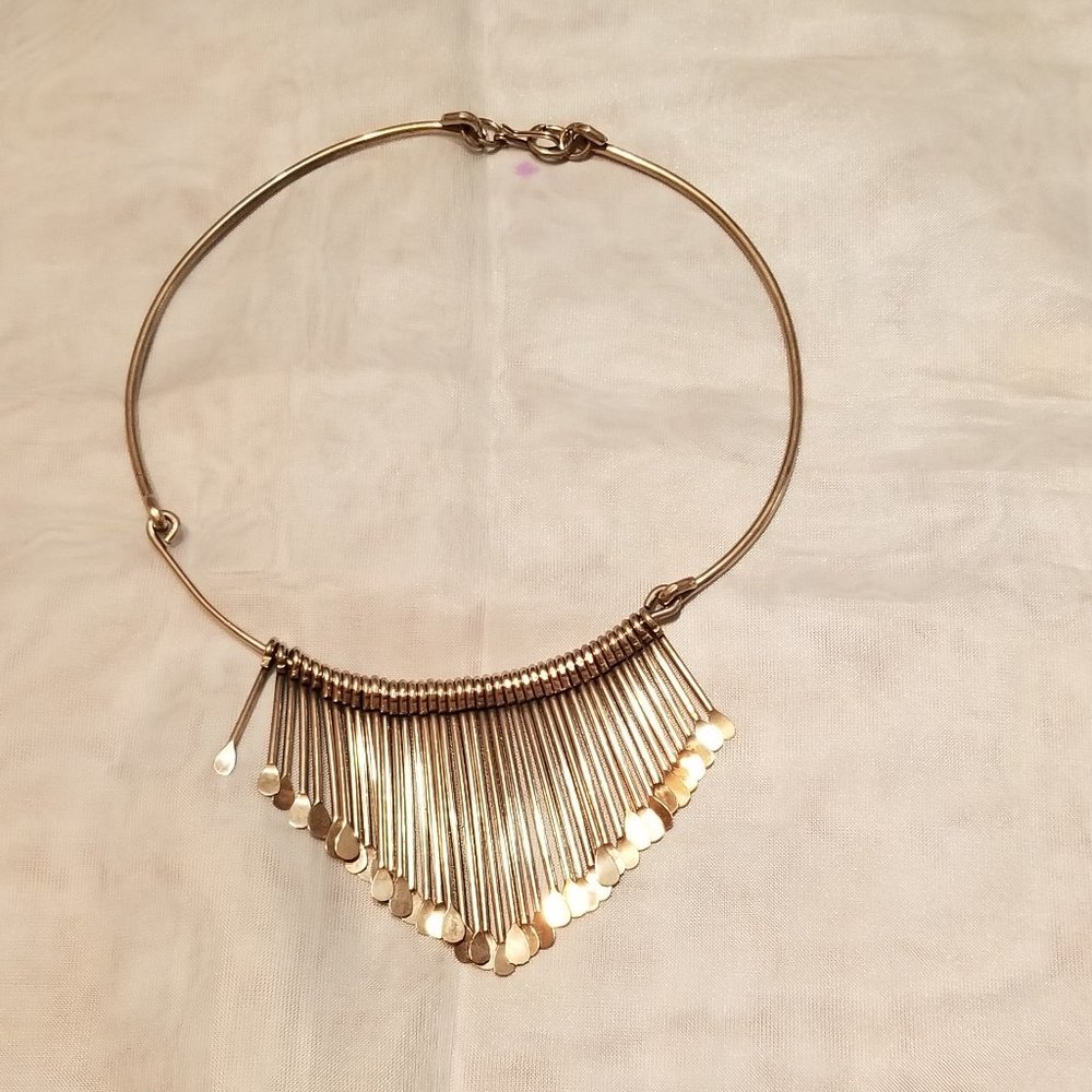 Vintage Silver Choker with Dangling Rods